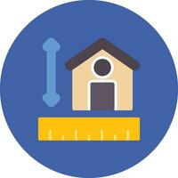 House Measurement Vector Icon