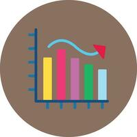 Bell Shaped Graph Vector Icon