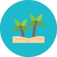 Desert Oasis Vector Icon