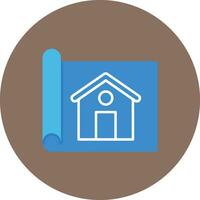 House Blueprint Vector Icon