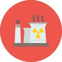 Nuclear Plant Vector Icon