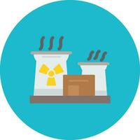 icono de vector de energía nuclear