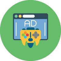 Game Ads Vector Icon