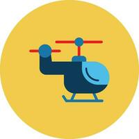 icono de vector de helicóptero