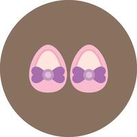 Baby Shoes Vector Icon