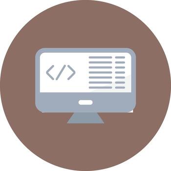 icono de vector de programación web