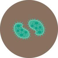 icono de vector de bacteria