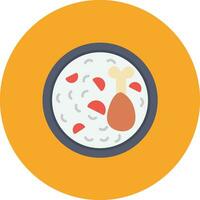 Chicken Rice Vector Icon