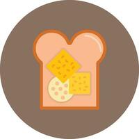 Cheese Bread Vector Icon