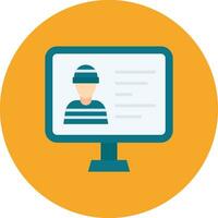 Criminal Database Vector Icon