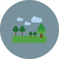 icono de vector de bosque