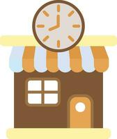 Clock Shop Vector Icon