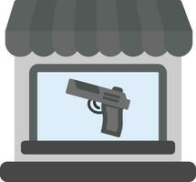 Gun Shop Vector Icon