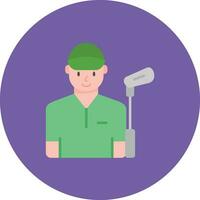 Golf Player Vector Icon