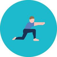 Low Lunge Right Vector Icon