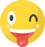 Face with Tongue Vector Icon