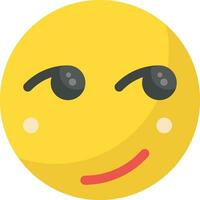 Smirking Face Vector Icon