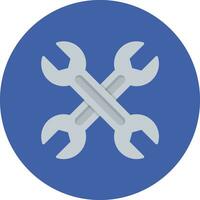 Cross Wrench Vector Icon