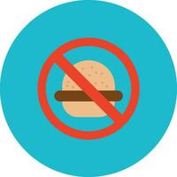 No Eating Vector Icon