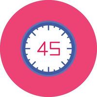 icono de vector de 45 minutos