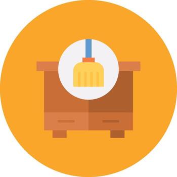 limpiar el polvo vector icono