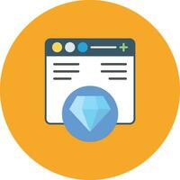 icono de vector de sitio web premium