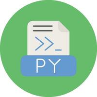 icono de vector de archivo de Python