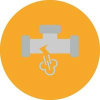 Gas Pipe Leak Vector Icon