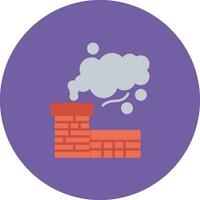 Chimney Pollution Vector Icon