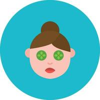 Spa Eye Treatment Vector Icon