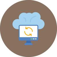 Cloud Sync Vector Icon