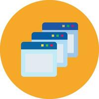 navegador pestañas vector icono