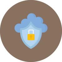Cloud Security Vector Icon