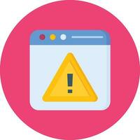 Browser Alert Vector Icon