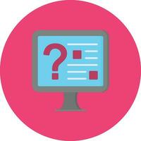 Online Quiz Vector Icon