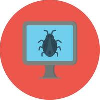 Computer Bug Vector Icon