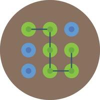 Pattern Lock Vector Icon