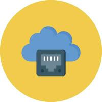 Cloud Ethernet Vector Icon
