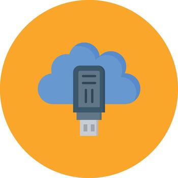 Cloud USB Vector Icon