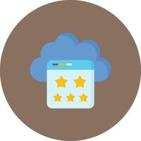 Cloud Rating Vector Icon