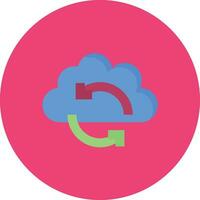Cloud Sync Vector Icon