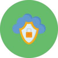 Cloud Security Vector Icon