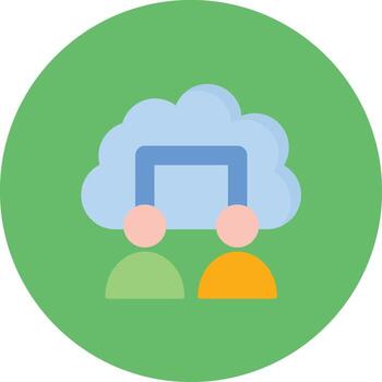 Cloud Users Vector Icon