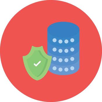 Secure Database Vector Icon