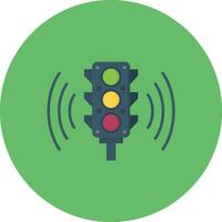 Smart Traffic Light Vector Icon