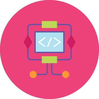 icono de vector de algoritmo