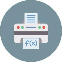 Print Math Sheet Vector Icon