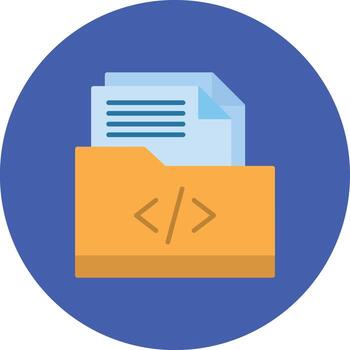 codificación carpeta vector icono