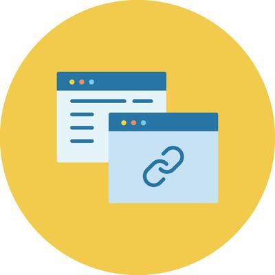 Backlink Vector Icon