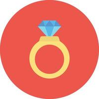 icono de vector de anillo de diamante